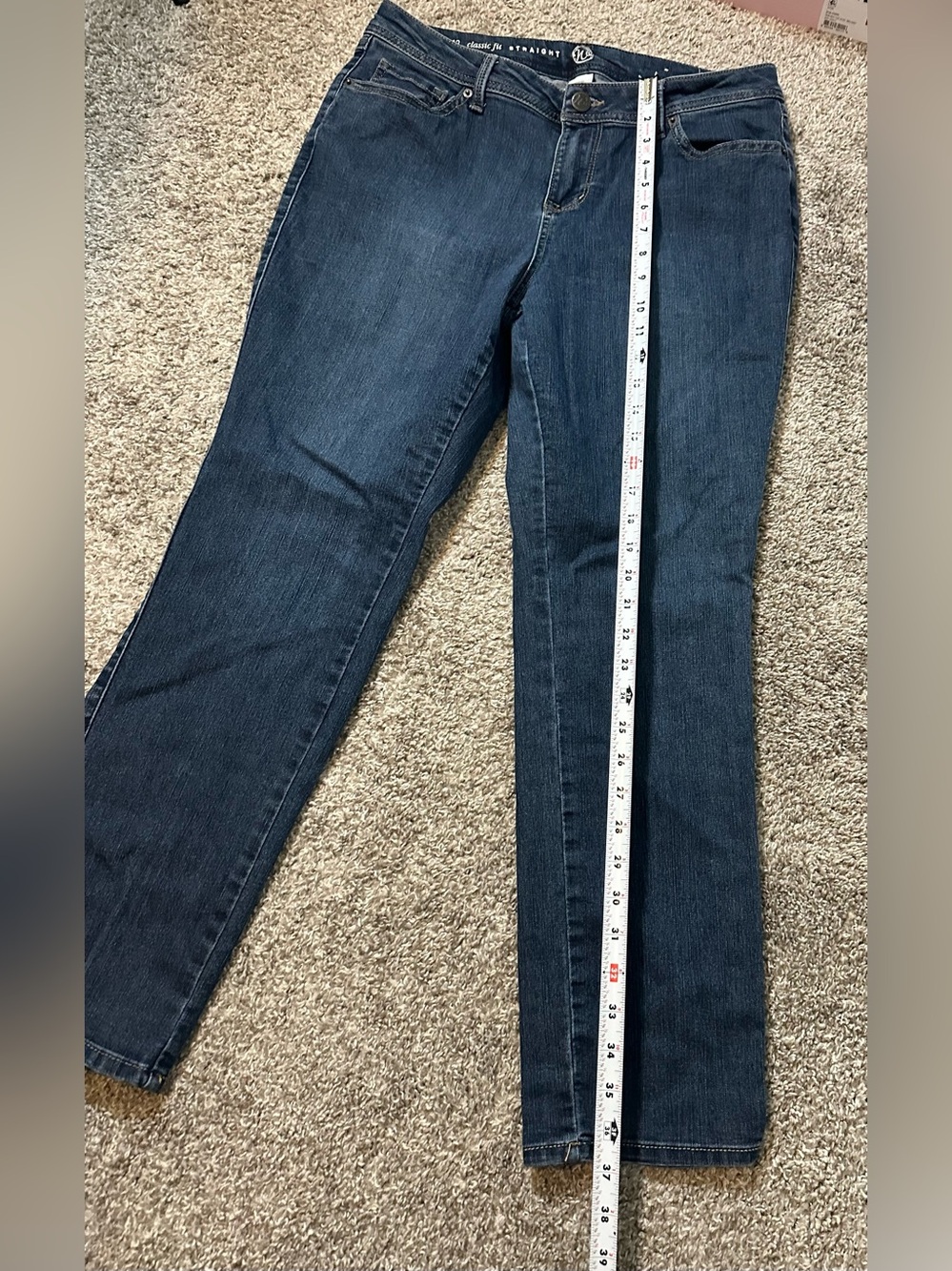 N62 Classic Fit Straight Leg Jeans Petite 12 - Picture 9 of 10